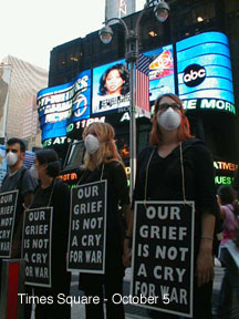 Times Square, Cidade de Nova Iorque, 5 de Outubro de 2001