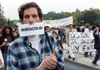 Manifestação de estudantes, 5 de Novembro
