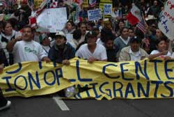 Manifestação pelos Direitos dos Imigrantes, em Chicago