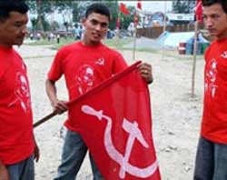 Comício maoista em Katmandu