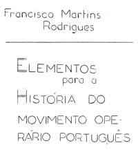 Elementos de História do Movimento Operário Português e do Partido Comunista