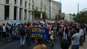 Manifestação imigrantes 12 Out 2008