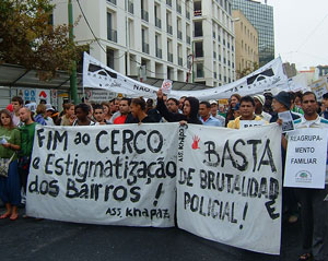 Manifestação imigrantes 12 Out 2008