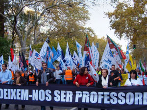 Manifestação de Professores, 8 de Novembro 2008