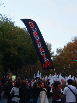 Manif professores, 8 Nov 2008