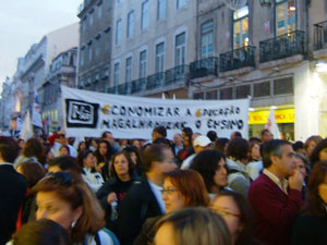 Manif professores, 8 Nov 2008