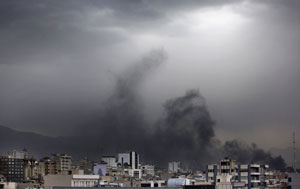 Fumo negro sobre Teerão