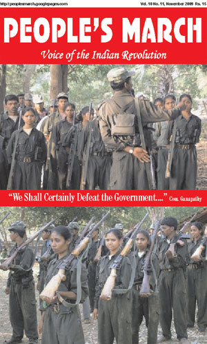 Capa de uma das últimas edições em inglês da “People's March”