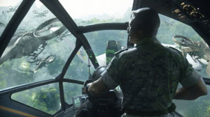 O coronel que comanda o exército privado da RDA aos comandos da sua nave