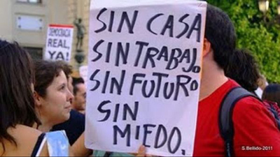 “Sem casa — Sem trabalho — Sem futuro — Sem medo”
