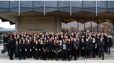 Estudantes e professores da Faculdade de Direito da Universidade de Chicago