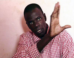 Hamidou D., num videograma do filme Les Messagers