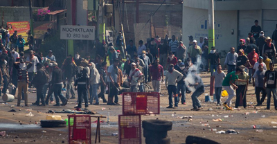 As pessoas lutaram com coragem